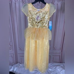 NWT Disney Store Beauty And The Beast Princess Belle Costume Size 9/10